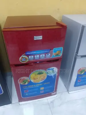 High-Capacity 99 Litre Tabletop Fridge in Silver - Polystar