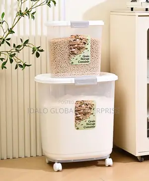 45l Grain Storage Container With Wheels