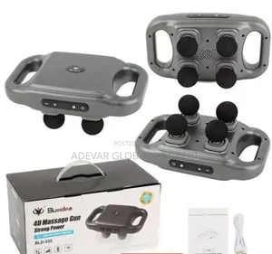 4 Headed Handheld Percussion Massage Gun Full Body Massager