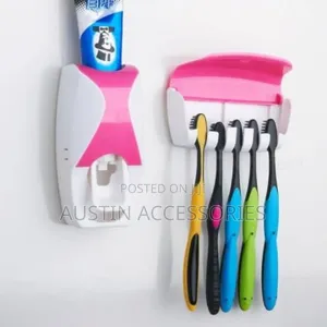 Automatic Toothpaste Squeezing Device and Toothbrush Holder.