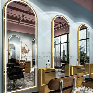 Barbershop Hair Salon Led Touch Single Side Wall Mirror