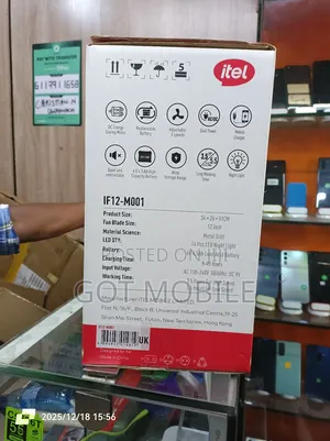 Itel Rechargeable Fan