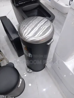 30 Liter Black Foot Opening Waste Bin