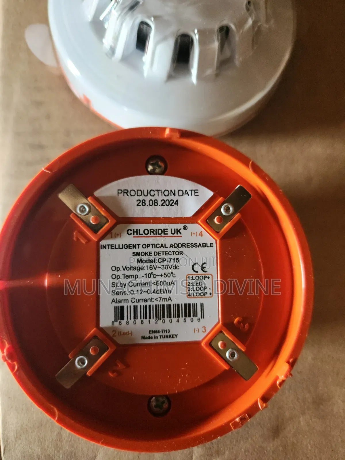 Chloride Addressable Smoke Detector