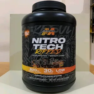 Muscletech Nitrotech Ripped Whey Protein 4lb Choc.