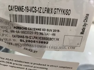 Porsche Cayenne 2020 Front Windscreen