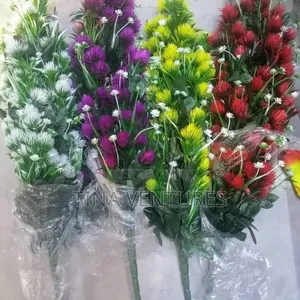 Artificial Flowers and Pot Set