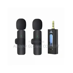 Dual Wireless Microphone For Mobile Phone, Speaker Etc