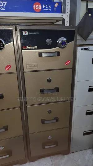 Four Drawers Switch Korean Fireproof Safe With Manual Lock