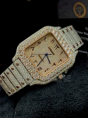 VVS Moissanite Diamond Cartier Wristwatch