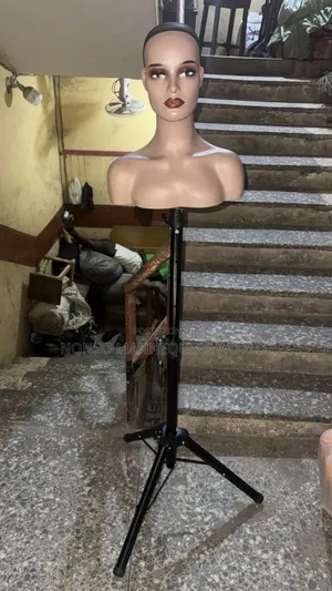Mannequin Head With Big Tripod Stand