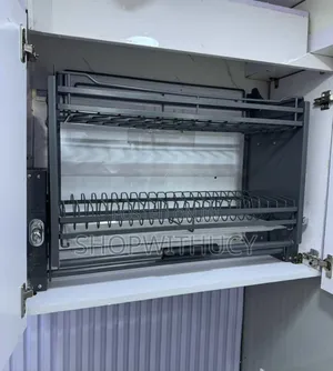 Kitchen Cabinet Organizer, Antirust Pull Down Rack, 80cm
