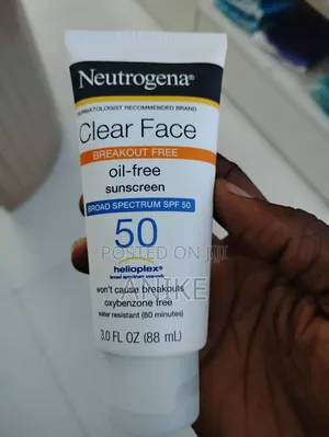 Neutrogena Clear Face Oil-Free Sunscreen Broad Spectrum SPF 50.