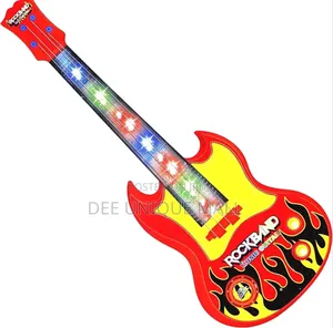 Rockband Musical Mini Guitar With Sound 3d Led Lighting Toy