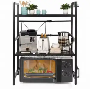 2 Tier Microwave Stand Wear Resist Seasoning Storage Rack