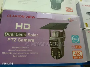 Wi-Fi Support Ubox Dual Lens Solar Powered CCTV Camera