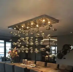 Modern Quality Stylish Luxury Crystal Led Bubble Stone Like Chandelier