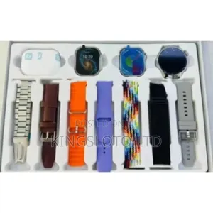 I90 Smartwatch Suite With 7 Straps 3 Watches and Earbuds - Silver