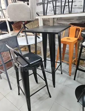 Restaurant Bar Stool and Table.