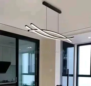 Modern Minimalist Led Linear Pendant Lamp Light For Dining Room ,Bar