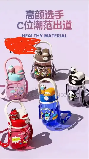 Fancy Durable Water Bottle With Double Mouth1000ml