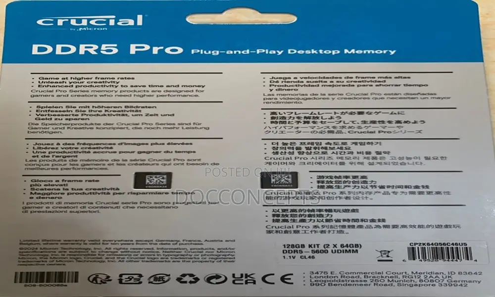 64gb Ddr5 Desktop 5600
