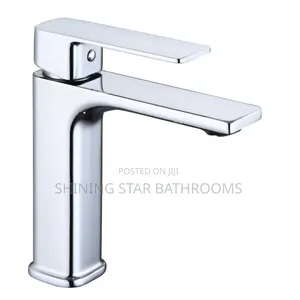 Square Chrome Basin Mixer