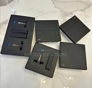 Fancy Black Switch And Sockets