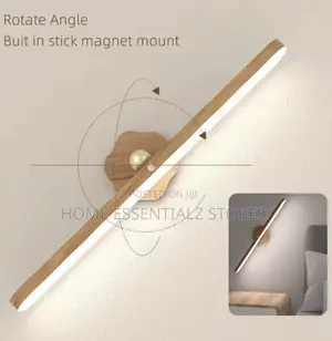 360° Rechargeable Magnetic Wooden Rotating Wall Lamp
