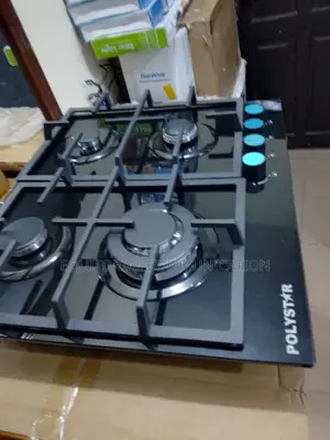 Polystar 4 Burner Tempered Glass Gas Hob Pv-Jy60g4