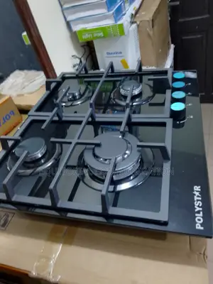 Polystar 60cm 4-Burner Gas Hob With Glass Top