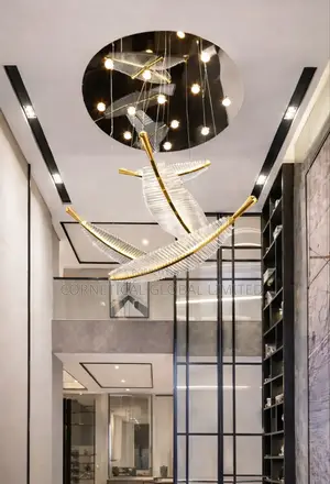Premium Stylish Luster Decorative Leaf Crystal Led Chandelier