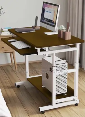 Adjustable Height Mobile Laptop Table - Computer Reading Table