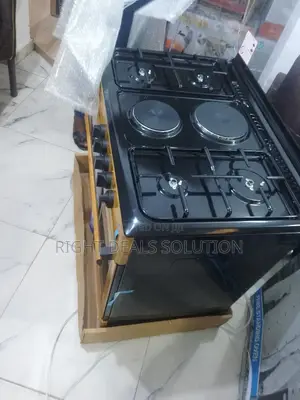 Maxi Multi-Fuel Range: 4 Gas Hobs + 2 Wood Burner Ovens