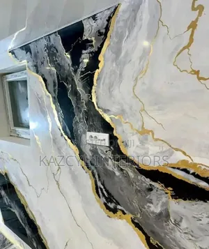 Stucco Glass Washable Wall and Marble Effect