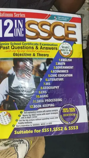 12in1 Past Questions Textbook for Waec, Neco, Gce (Art and Humanities)