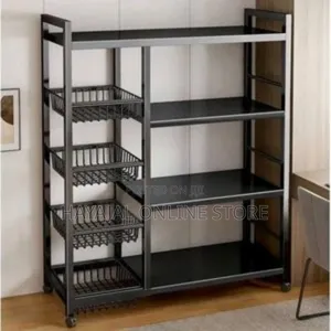 Biggest Size (128*32.5*10) Movable 4 Layers Kitchen Rack