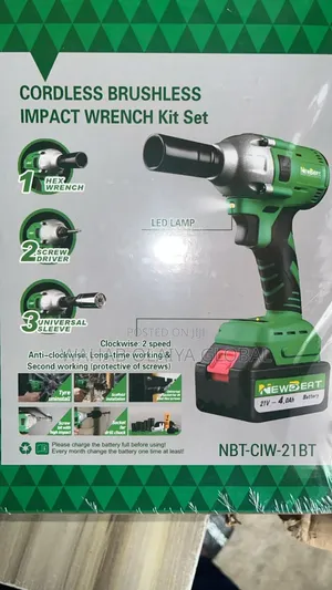 Newbeat 21v Brushless Impact Wrench Kit – 330nm 1/2′′ Drive
