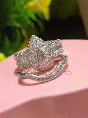 Silver Engagement/Wedding Ring Gl 7d