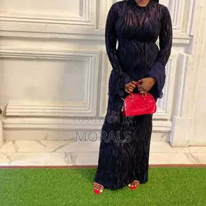 Mesh Dress With Flared Sleeves
