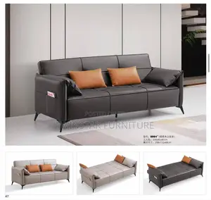 New Modern Leather Multifunctional Sofa Bed