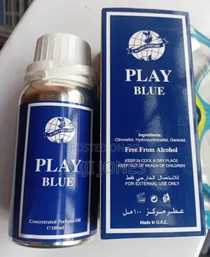 *Play Blue Perfume Oil – 24‐Hour Long‐Lasting Scent On Fabric* 🌊💙