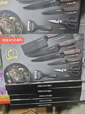 Professional Kitchen Knife Set and Kitchen Scissors