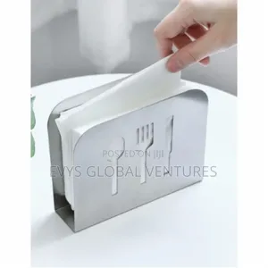 Stainless Steel Napkin Serviette Holder - Silver