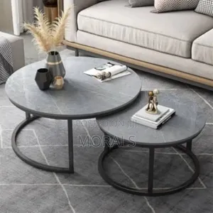 2pcs Faux Marble Center Table