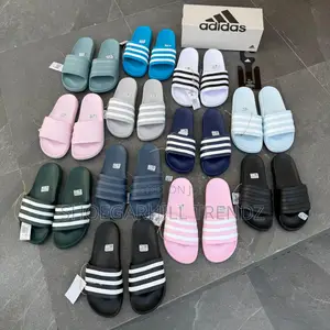 Adidas Adilette Aqua and Flow Slides in Multi Colors Size 39-49