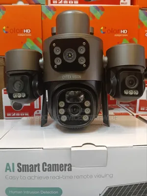 Three-View Solar Security Camera | 360°