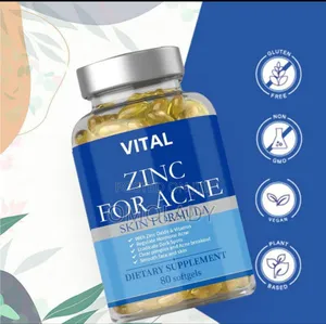 Vital Zinc for Acne Dietary Supplement - 80 Softgels