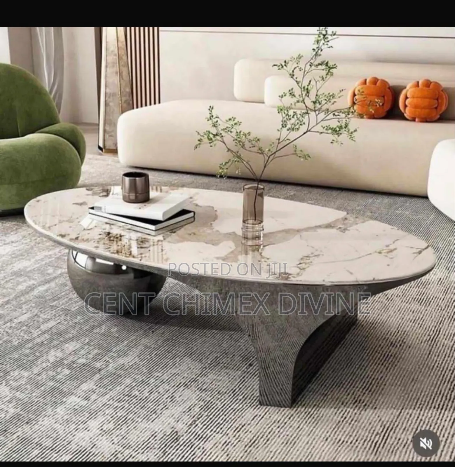 Oval Shaped Center Table