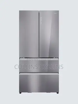 Haier Series 7 Freestanding 60/40 Fridge Freezer, Sapphire Glass